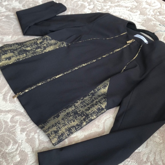 Calvin Klein Black Jacket Gold Hardware